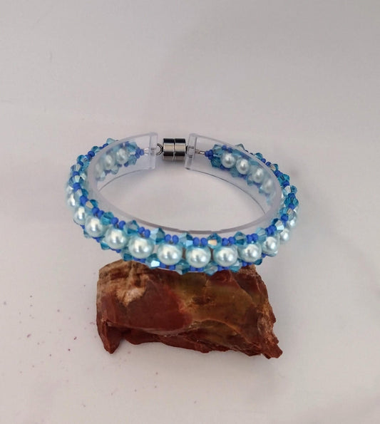 Baby Blue Pearl Bracelet