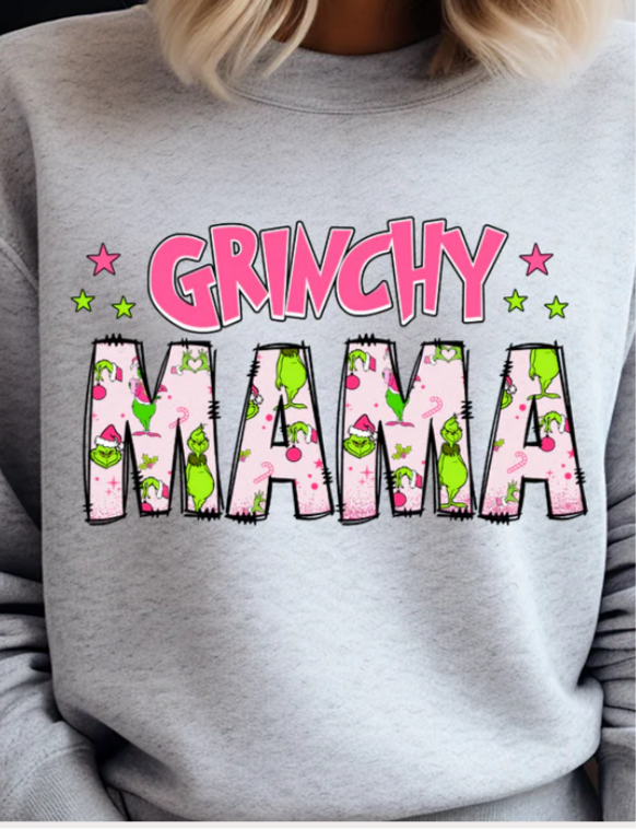 Grinchy Mama Christmas Sweatshirt