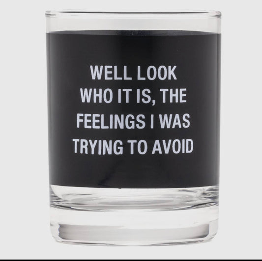 Sarcastic Feelings Rocks Glass