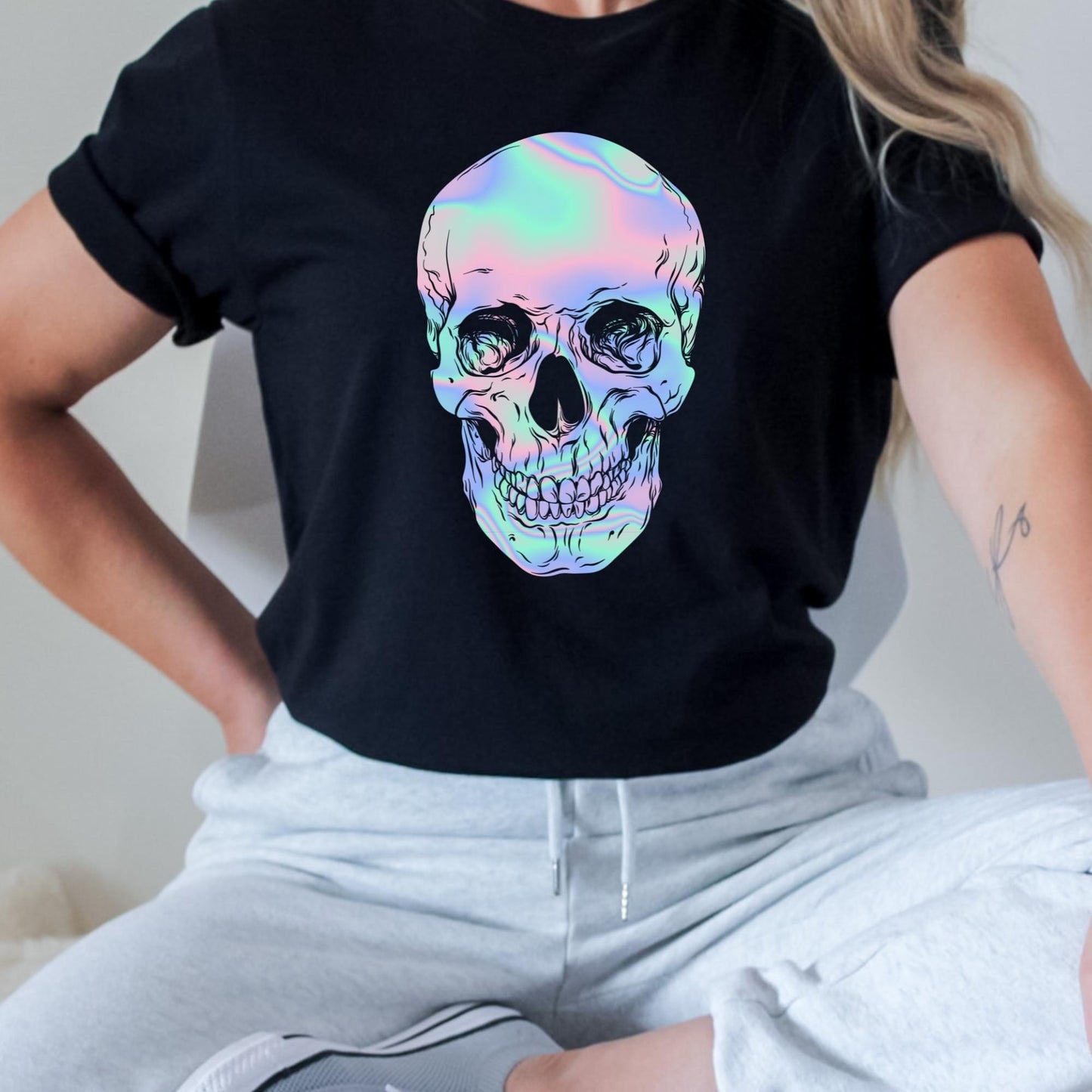 Holographic Skull Tshirt