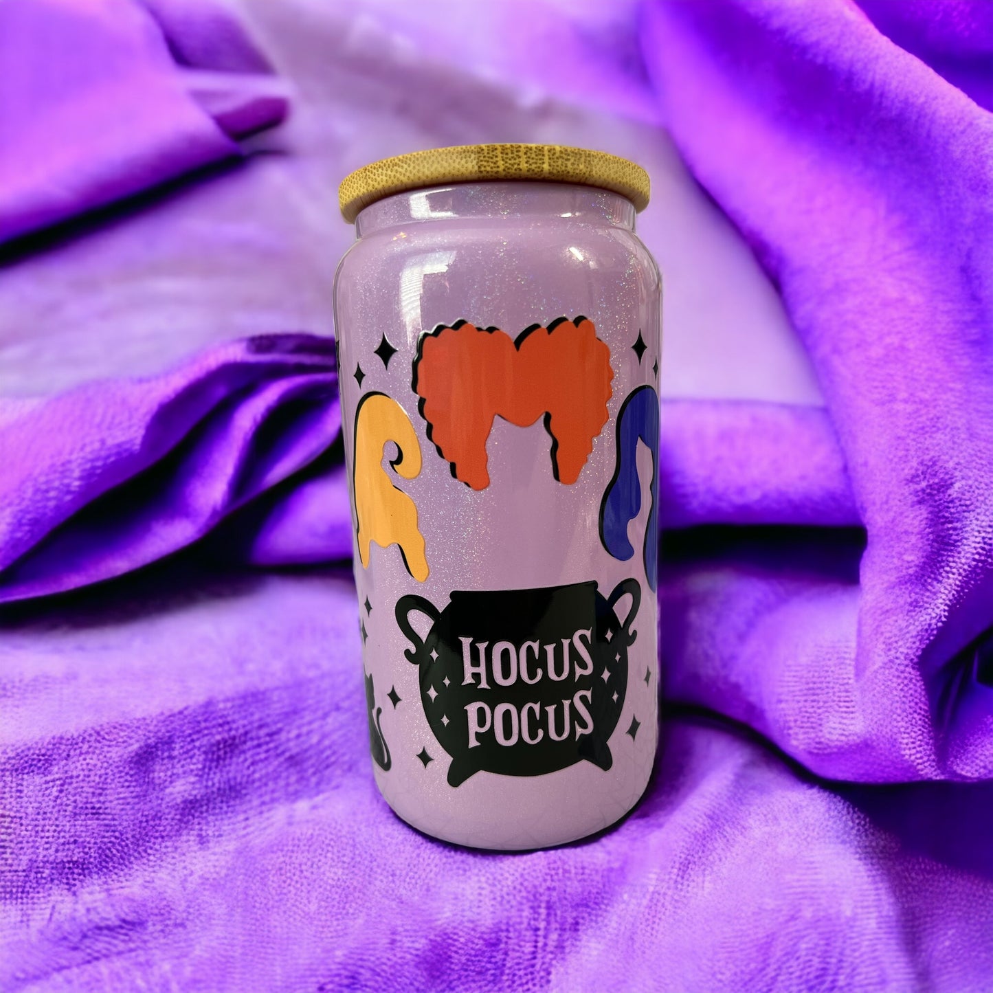 Hocus Pocus Glass Can